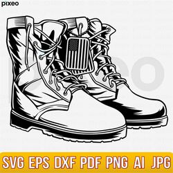 combat boots svg, army boots svg, soldier boots svg, military svg, army svg, veteran svg, combat boots clipart, navy svg