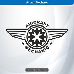 aircraft mechanic svg digital vector