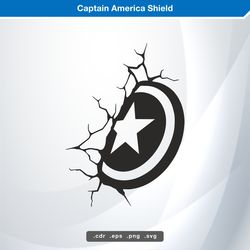 captain america shield svg digital vector