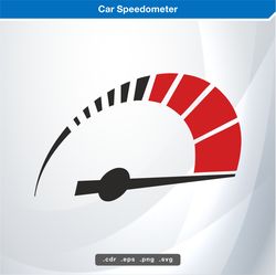 car speedometer svg digital vector