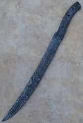 custom handmade damascus steel  24'' sword blank blade