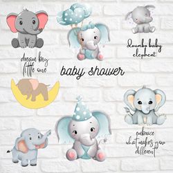 baby dumbo svg, baby elephant svg, baby elephant cartoon svg, birthday party svg, party svg, cricut file