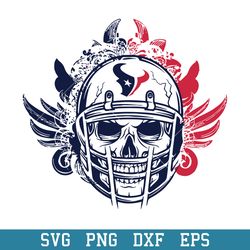 Skull Helmat Floral Houston Texans Svg, Houston Texans Svg, NFL Svg, Png Dxf p Digital File