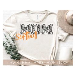 softball mom leopard svg, softball mom svg cut file, softball shirt svg files for cricut - cut - silhouette file,commerc