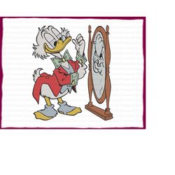 scrooge mcduck ducktales fill embroidery design 40 - instant download