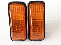 jdm honda civic 88-91 (ef2-ef9,crx) amber side marker lights oem