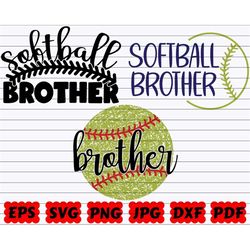 softball brother svg | softball bro svg | softball family svg | brother svg | softball brother cut file | softball clipa