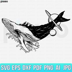whale with flowers svg, whale svg, whale flower svg, whale tail svg, whale clipart, whale cricut, whale cut file, whale