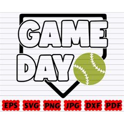game day svg | game day cut file | softball game day svg | softball day svg | softball quote svg | softball saying svg |