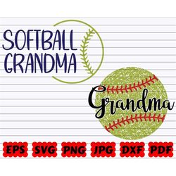 softball grandma svg | grandma svg | softball family svg | grandma design | softball grandma cut file | softball clipart