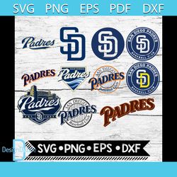 san diego padres svg, slipart svg, mlb, baseball, cricut file, svg