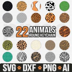 animal keychain svg, round keychain svg, keychain svg, leopard keychain svg, round pattern svg, circle patterns svg, ani