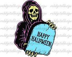 happy halloween svg, skull svg, halloween funny cutting sticker, svg png pdf eps instant digital download clipart vector