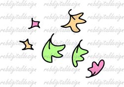 heart leaves pdf png eps instant digital download clipart vector outline stencil