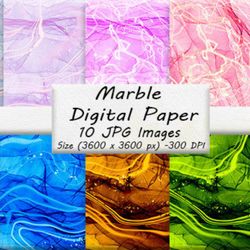 marble digital paper 10 files