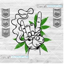 hand smoking joint svg | cannabis clipart | marijuana cut file | rolling blunt dxf | weed life stencil | 420 kush png |