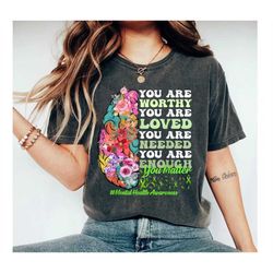 You Matter Shirt You Matter Kindness Be Kind Groovy Mental Health Awareness T-Shirt You Matter gift Be Kind shirt Groovy