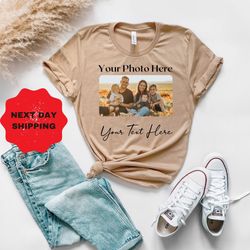 custom text and photo shirt, custom photo shirt, personalized shirt, custom printing t-shirt, personalized kids shirt, m