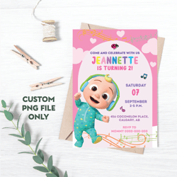 personalized file cocomelon birthday invitation boy, birthday cocomelon invitation, birthday party invitation, birthday