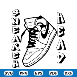 sneakers head outline air jordan svg cutting, shoes svg, brand logo svg, nike logo svg, cake topper svg, jordan art