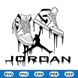 jordan sneaker svg file for cricut or silhouette design, cake topper svg, jordan art, sneakers, jordan svg, jordans