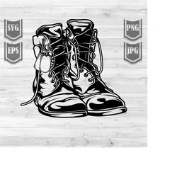 combat boots illustration || svg file || army combat boots svg || combat boots clipart || military combat boots svg || c