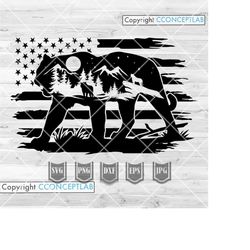 us wilderness tiger outdoor svg | zoo crew keeper gift idea | safari animal clipart | wild life dxf | camping scene  ste