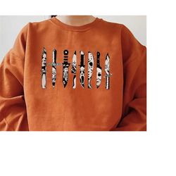 horror movie knives crewneck sweater, halloween horror t shirt, halloween knives hoodie, halloween movie t shirt gift fo