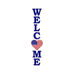 patriotic porch sign svg, welcome porch sign svg, 4th of july svg, digital downloadcut file, sublimation, clip art (svgp