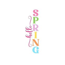 porch sign svg, hello spring svg, easter porch sign svg, digital download, cut file, sublimation, clip art (includes svg