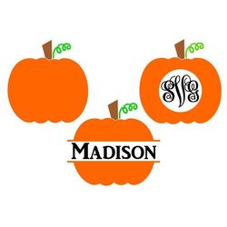 pumpkin svg bundle, pumpkin frames, halloween svg, digital download, cut file, sublimation, clip art (3 individual svgdx