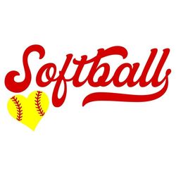 softball svg, softball heart svg, softball shirt svg, digital download, cut file, sublimation, clip art (includes svgpng