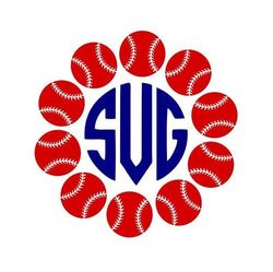 softball svg, softball monogram frame svg, sports svg, digital download, cut file, sublimation, clip art (includes svgdx