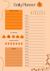 pumpkin digital planner psl dailyplanner printable planner