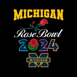michigan rose bowl 2024 football svg digital download