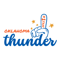 okc thunder basketball no 1 fan finger svg digital download