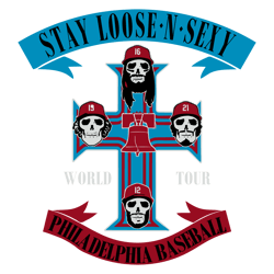 philadelphia baseball stay loose n sexy world tour svg