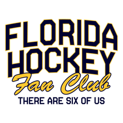 florida hockey fan club there are six of us svg