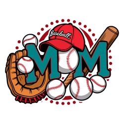 baseball mom cap png digital download