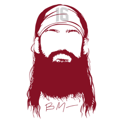 brandon marsh philly beard baseball svg digital download