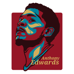 anthony edwards basketball player nba minnesota timberwolves svg