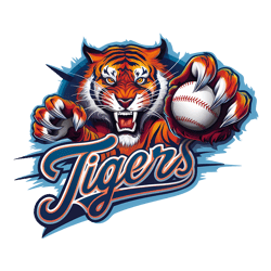 angry tiger detroit baseball mlb team png