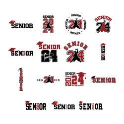 senior 2024 svg digital download files