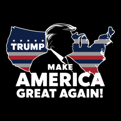 donald trump make america great again map svg