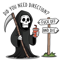 hell need directions sarcastic funny adult humor svg