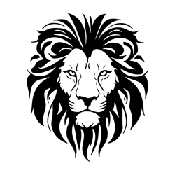 loin king crowned lion svg digital download