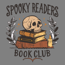 spooky readers book club gift for book lover svg