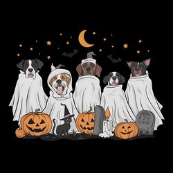 retro halloween halloween dog ghost dog png