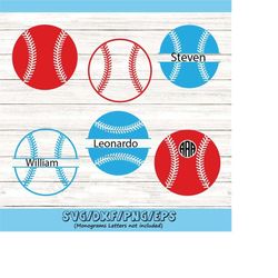 baseball svg, baseball monogram svg, baseball svg cut files, softball svg, baseball silhouette files, cricut files, svg,