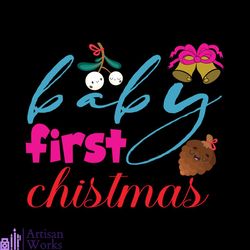 baby first christmas svg, christmas svg, xmas svg, pine svg, christmas gift svg, christmas bells svg